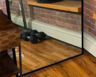 Crate & Barrel Emmy Narrow Black Arch Floor Mirror 32” x 76.25” 