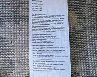 "Nola Blue" Area Rug By Crate & Barrel (8' x 10')