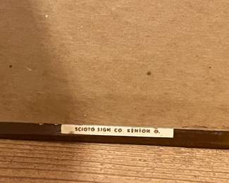 Vintage "Enjoy Golden Light Coffee" Sign By Scioto Sign Co (Ohio)