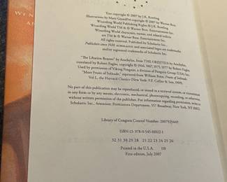 Harry Potter And The Deathly Hallows (First Edition July 2007)