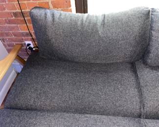 Comfy Upholstered Daybed W/ Wooden Arms