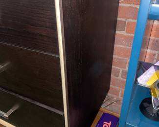 Lucia 6 Drawer Dresser Cabinet Black W/ Acrylic Hardware