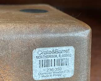 Oversized Wooden Die (Crate & Barrel)
