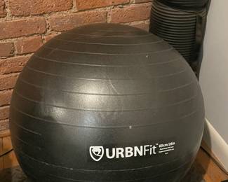 URBN Fit Exercise Ball W/ Gym Mat