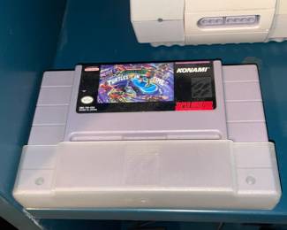 Vintage Super Nintendo Entertainment System "TMNT IV Turtles In Time" Video Game
