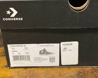 Converse CTAS High Street Black/Black/White Sneakers W/ Box 9A-2018-M88