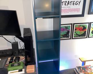 Single Bookcase W/ Cube Bin