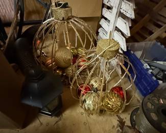 Large outdoor Christmas balls