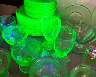 Huge Vaseline glass uranium collection!