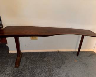 Live edge mid century bench $300