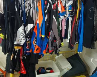 Competition bike shorts and jerseys