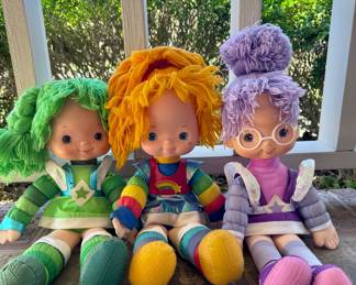 PRE-SALE ITEM #27 - 1983 Hallmark 18" Patty O'Green $20 / 1983 Hallmark 18" Rainbow Brite $20 / 1983 Hallmark 18" Shy Violet $20