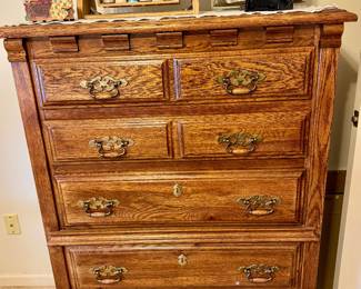 PRE-SALE ITEM #8 - Oak Chest of Drawers by Webb  $
