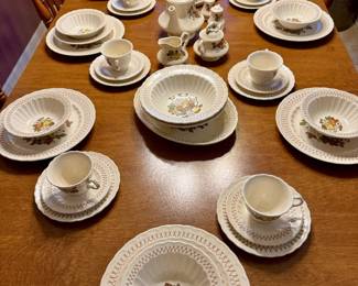 PRE-SALE ITEM #3 - "Fruit Basket" Vernonware by Metlox (55 pcs)  $100