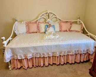 PRE-SALE ITEM #6 - Iron Daybed w/Trundle (bedding & pillows not included)  $150