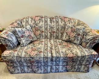 PRE-SALE ITEM #18 - 64" Floral Loveseat made by Bryant of Albertvile, AL