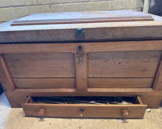Circa 1910 Tool Chest with Drawer