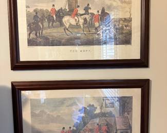 English Hunt Scene Prints