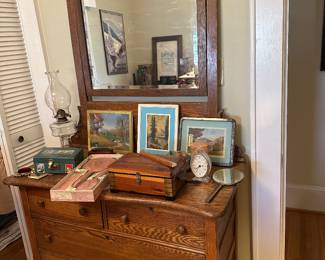 1890’s Oak Dresser with Mirror