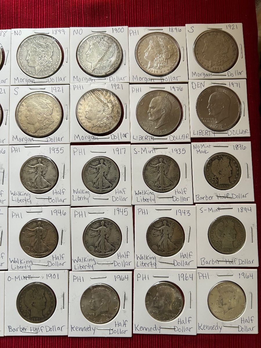 Just some of the coins available!