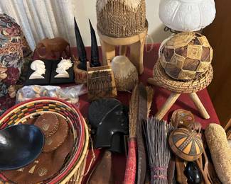 African artisanal crafts! Drums, bowls, etc. 