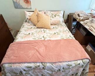Full size bed complete with Headboard, footboard, and frame.