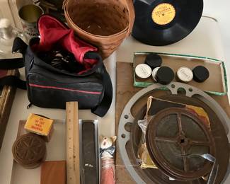Antique movie and camera equipment