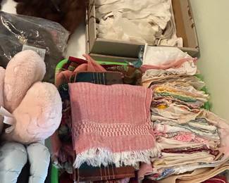Slippers, scarves