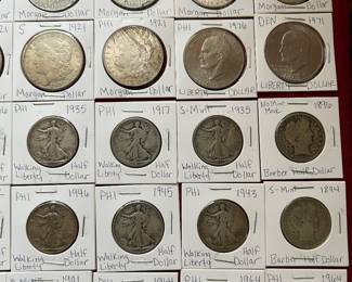 Just some of the coins available!