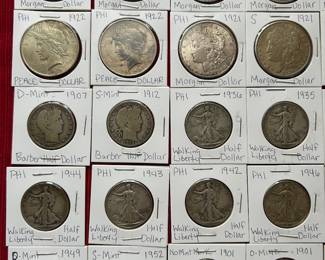 Just some of the coins available!