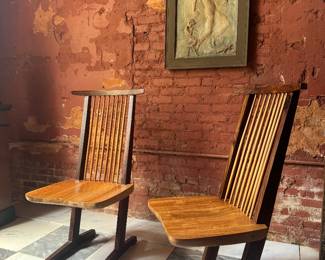 George Nakashima style chairs