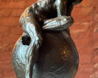 Art deco male nude sculpture