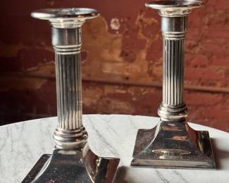 Sterling silver candlesticks