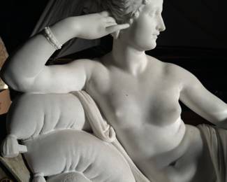 Carved marble sculpture