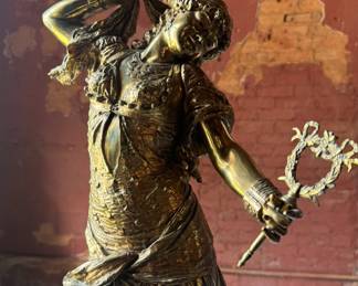 Antique bronze sculpture