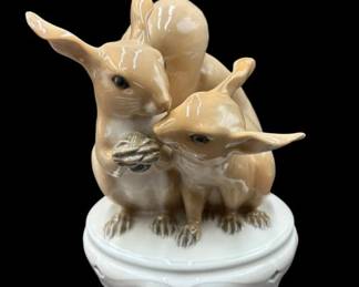 Royal Copenhagen Porcelain Squirrels by Christian Thomsen