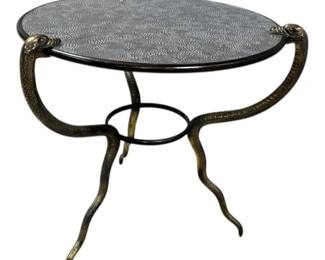 Gilt Bronze Serpent Occasional Table by Christopher Cox London