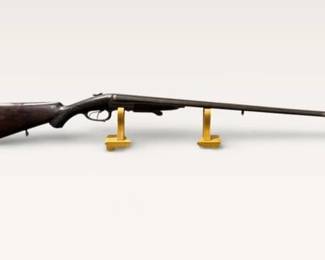 German 19th Century Double Barrel Hunting 16 g Shotgun - G.L. Rasch - Engraved Animal Scenes