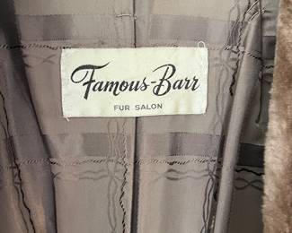 H98 - $250. Famous-Barr Fur Salon. Beaver Fur Jacket. Fits like an XL / XXL. Owner stated it is Beaver Fur. No issues noted - beautiful condition!