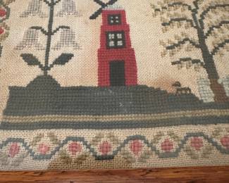 H15 - $275. Annabella Macintyre 1850 Sampler. Measures 13.5" square. 
