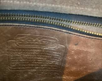 H47 - $110. 1970s Coach Tan USA Leather Messenger Flap Pouch Bag. Measures 10" wide x 4" deep x 9" tall. 