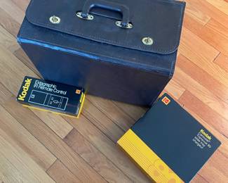 H42 - $60. Kodak Carousel 4400 Slide Projector. 2 slide trays, case & remote. Works well!