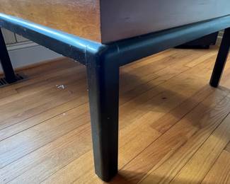 H22 - $40. Heavy - Solid Wood Coffee Table. Top has some wear. Measures 32" square x 17.25" tall. 