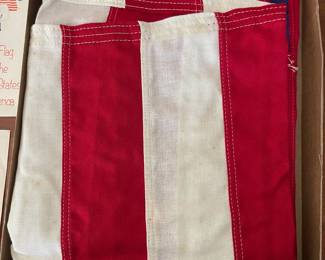 H71 - $25. Bull Dog US Flag. Never Flown. Some discolored, yellow spots. 