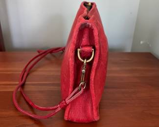 H49 - $80. Vintage 1970s Coach NYC Bonnie Cashin Clutch Purse. Read Leather. 