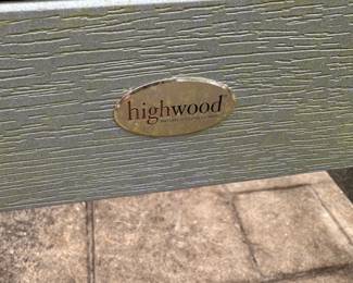 H4 - $225 3 Pc Set. Highwood USA Lehigh Garden Chair & Single Table. Chairs are 27" wide x 35" tall in a nice green color. Table is 24" square x 16" tall. All pieces are sturdy. 