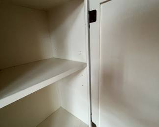 H18 - $75 EACH. 4 Units- Sold individually OR as a set. Wooden Bookcases with storage in the bottom. Each measures 32" wide x 12" deep x 84" tall.  Overall very good condition. Shelves are adjustable. 