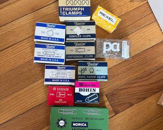 H63 - $90. Vintage Paper Clip Collection. 