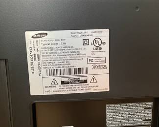 H37 - $40. Samsung 40" TV. 2014. Model UN40EH5300F