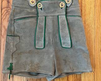 H82 - $45. Childs Small Lederhosen. Has stains / wear. 